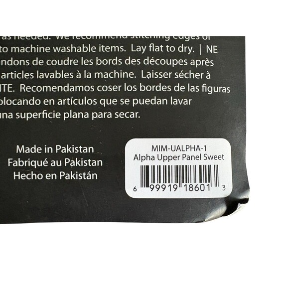 Make It Mine Iron On Fabric 45 Letters & Symbols 6" Alpha Upper Panel Sweet New! - Picture 9 of 9